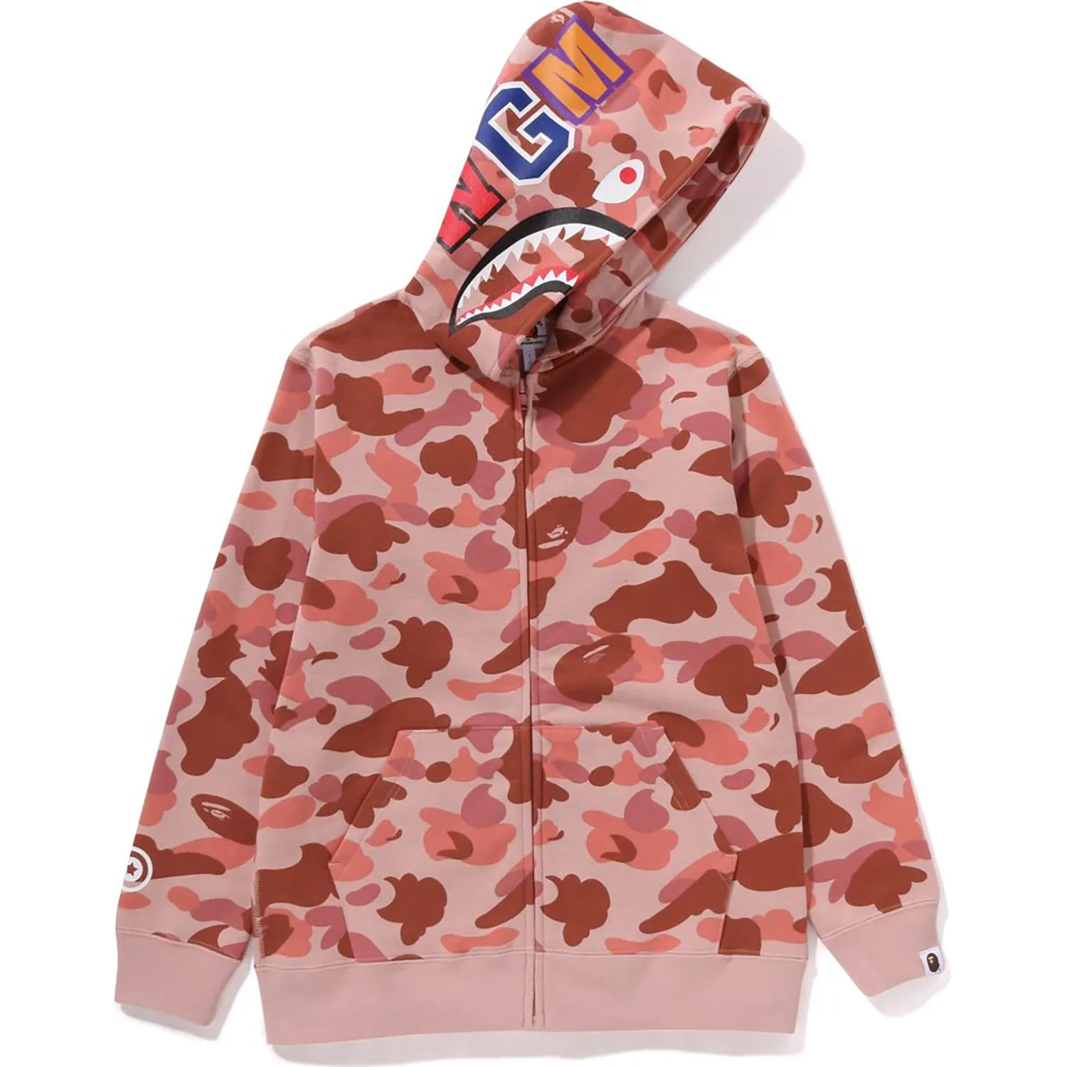 1ST CAMO SHARK ZIP HOODIE KIDS