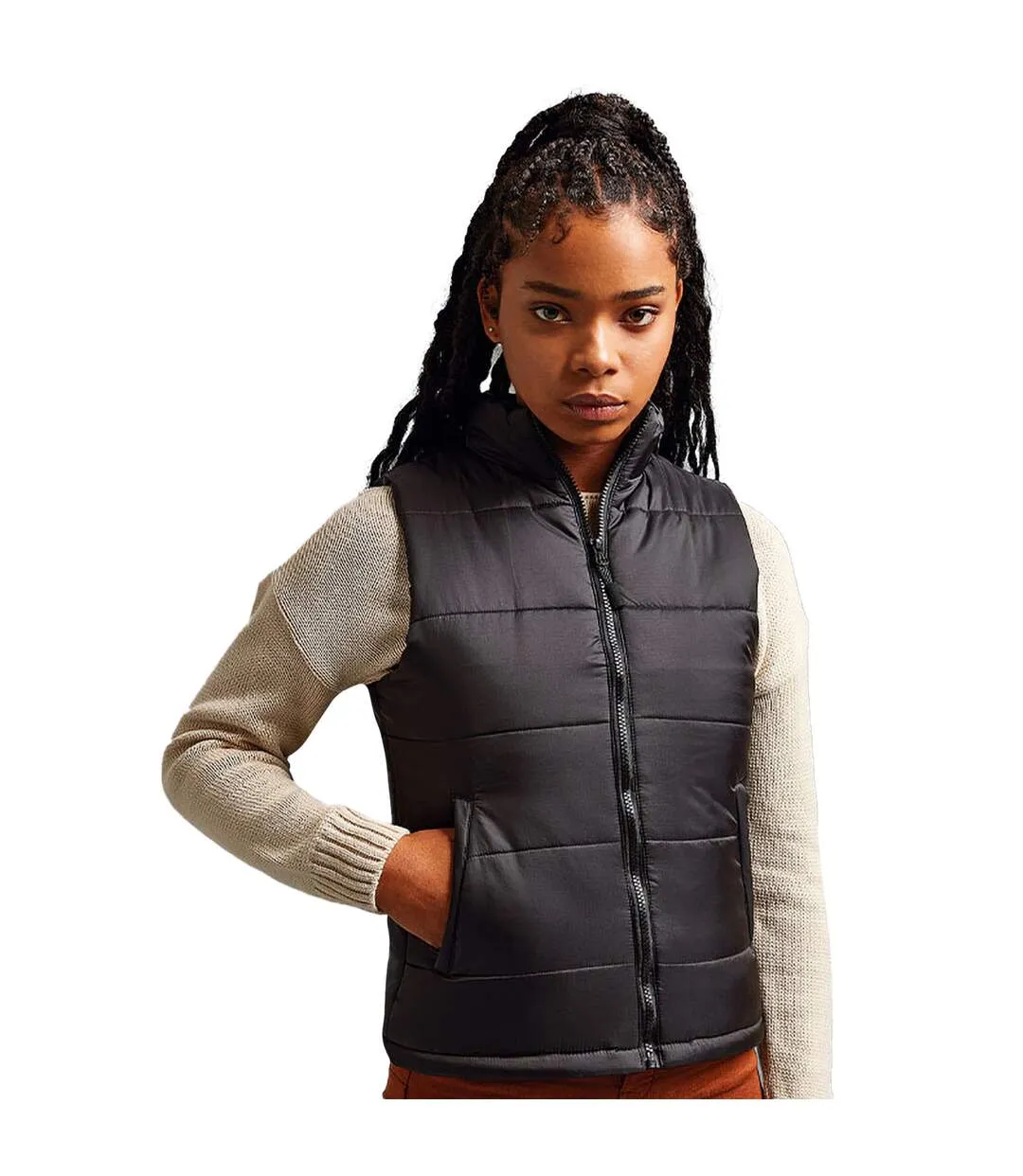 2786 Womens/Ladies Padded Bodywarmer/Gilet Jacket (Black) - UTRW3423