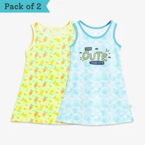 A-line Dress - 2 pack - Mango Summers - Tie-Dye Blues (4-6 years)