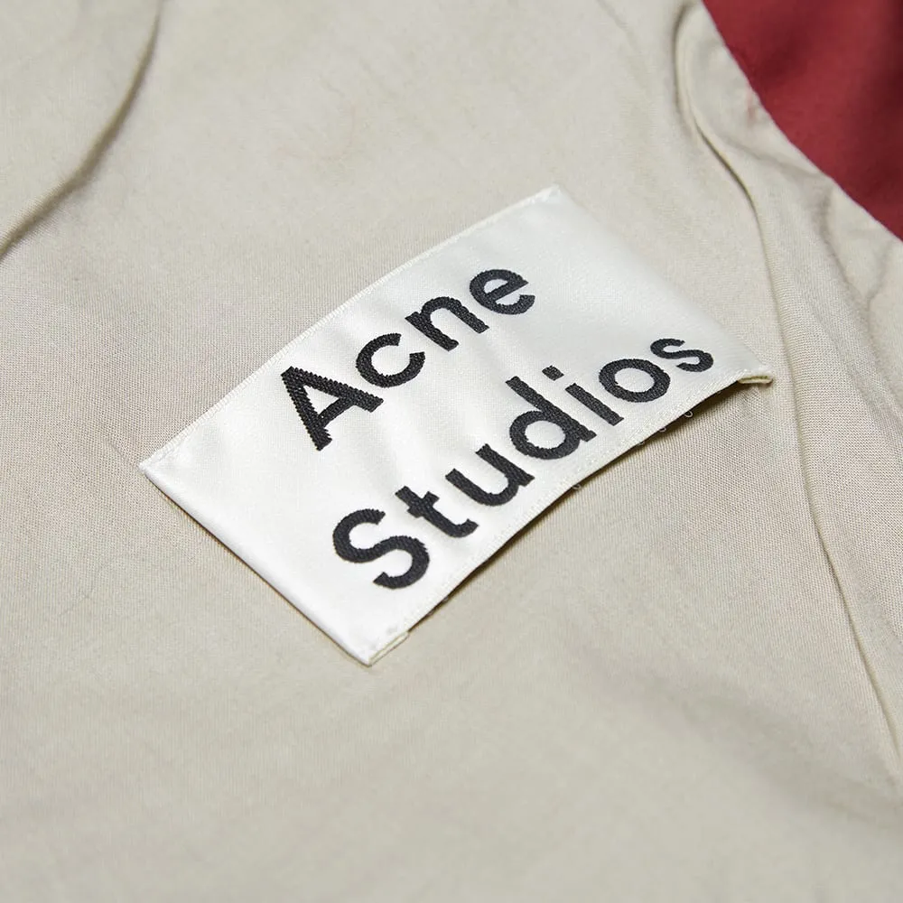 Acne Studios Selo Light MA-1 Bomber JacketBurgundy