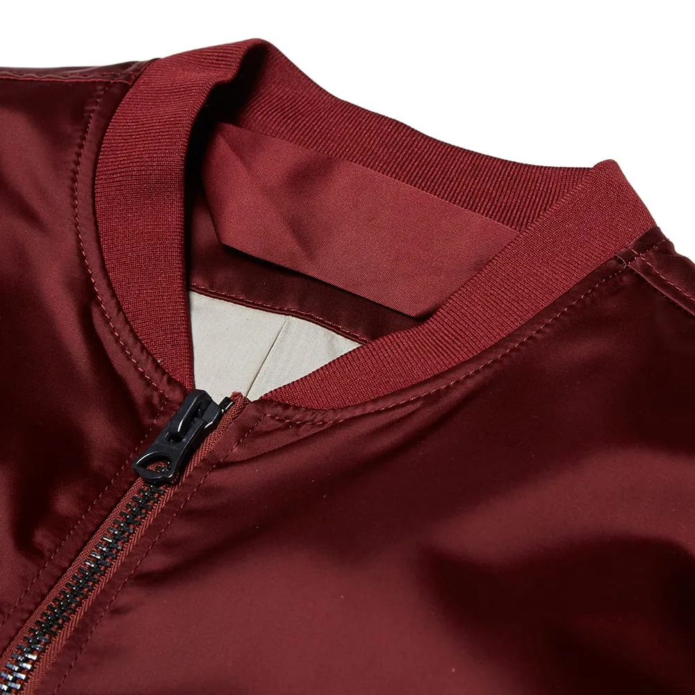 Acne Studios Selo Light MA-1 Bomber JacketBurgundy