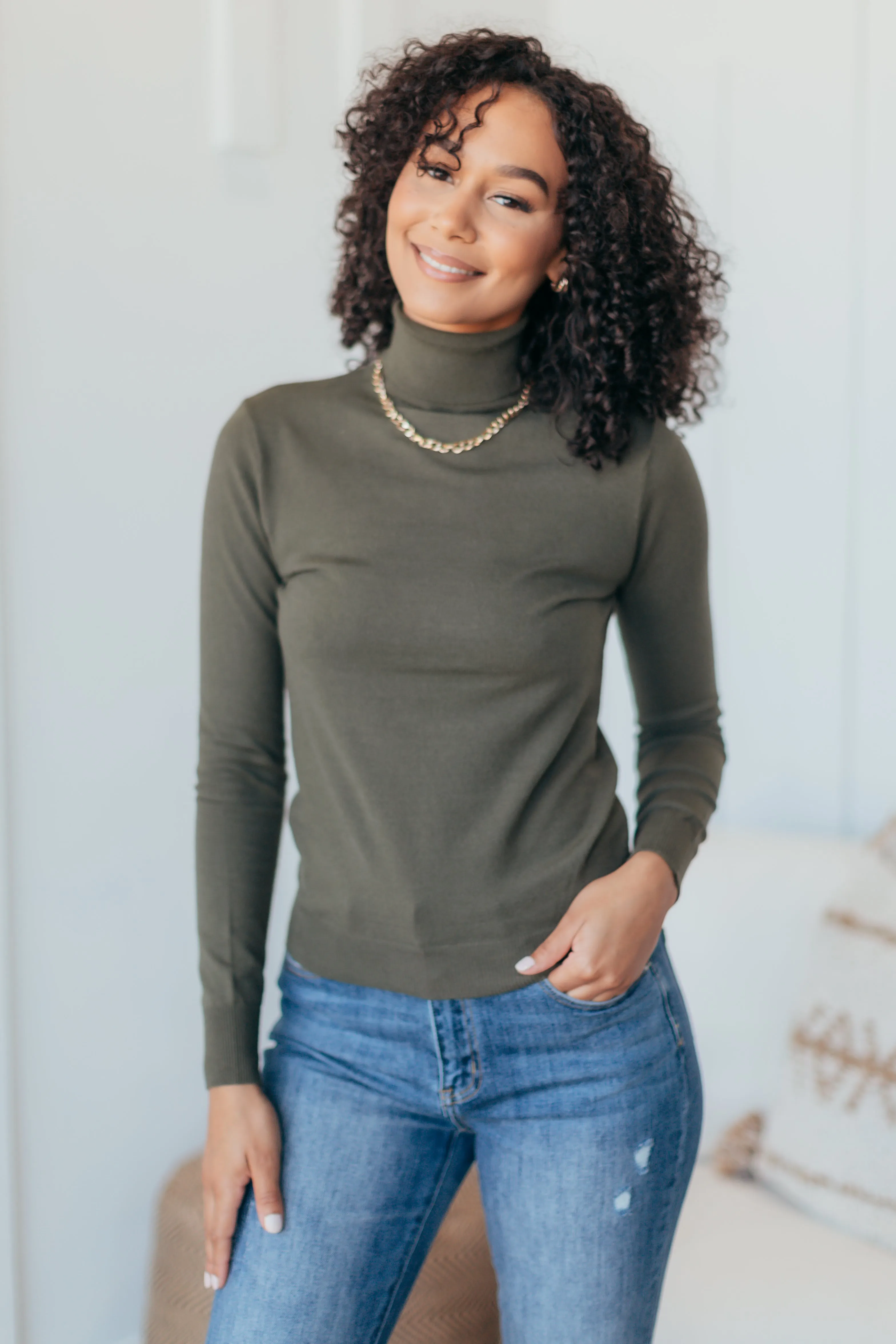 Active Basic Turtleneck Sweater - 4 Colors