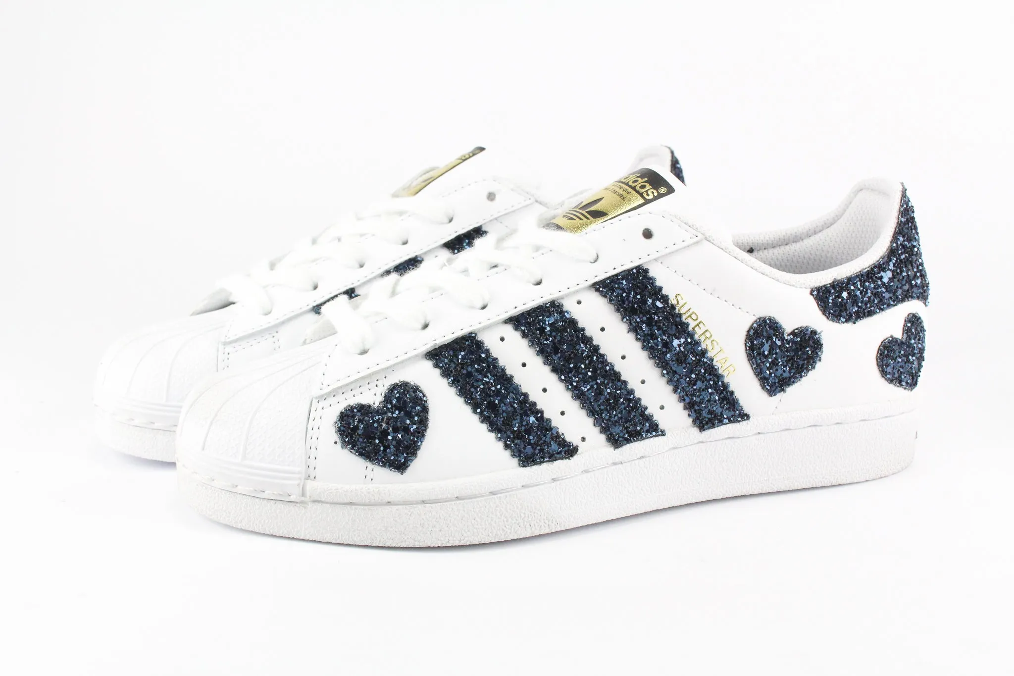 Adidas Superstar Cuori Navy Glitter