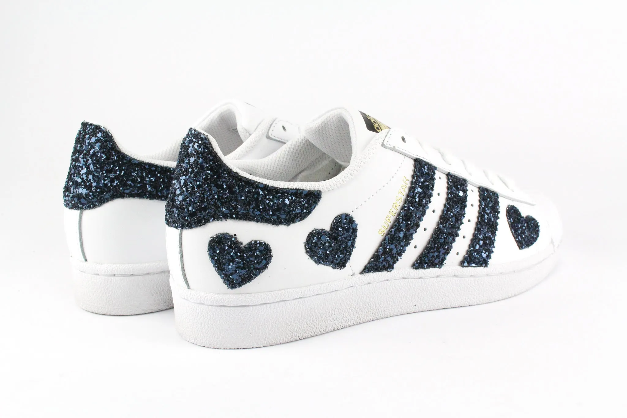 Adidas Superstar Cuori Navy Glitter