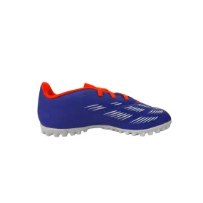 Adidas Unisex Perdator Club Turf Football Shoe (Lucid Blue/White/Solar Red)