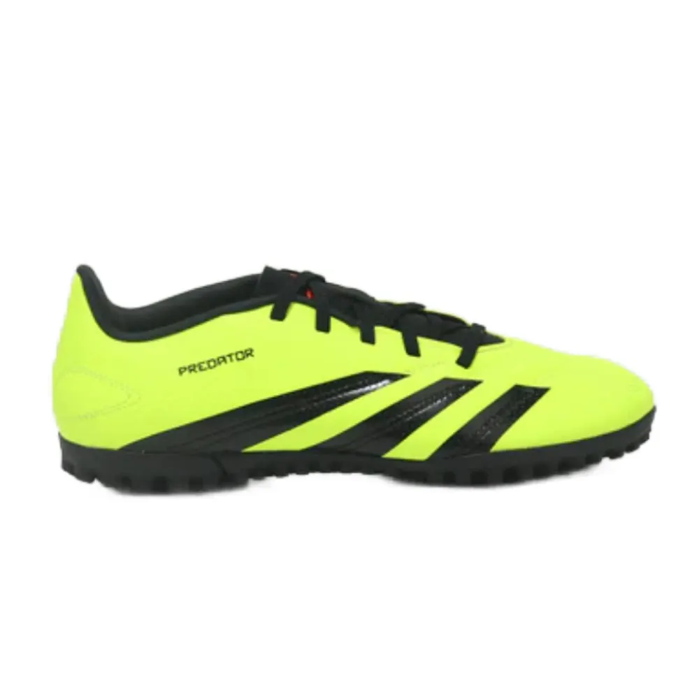 Adidas Unisex Perdator Club Turf Football Shoe (Solar Yellow/Core Black/Solar Red)