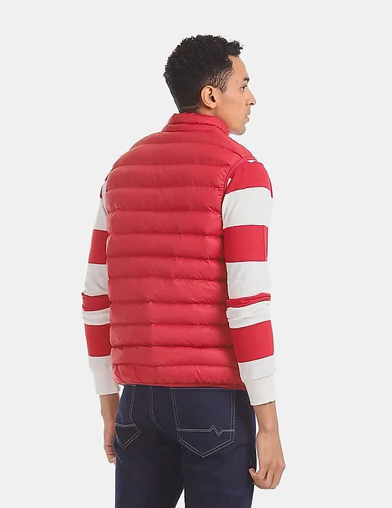 Aeropostale Red Quilted Gilet Jacket