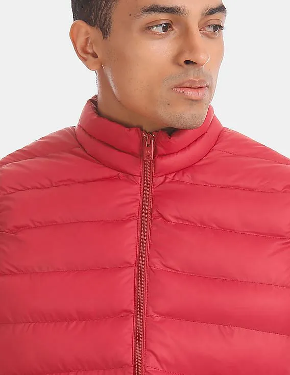 Aeropostale Red Quilted Gilet Jacket