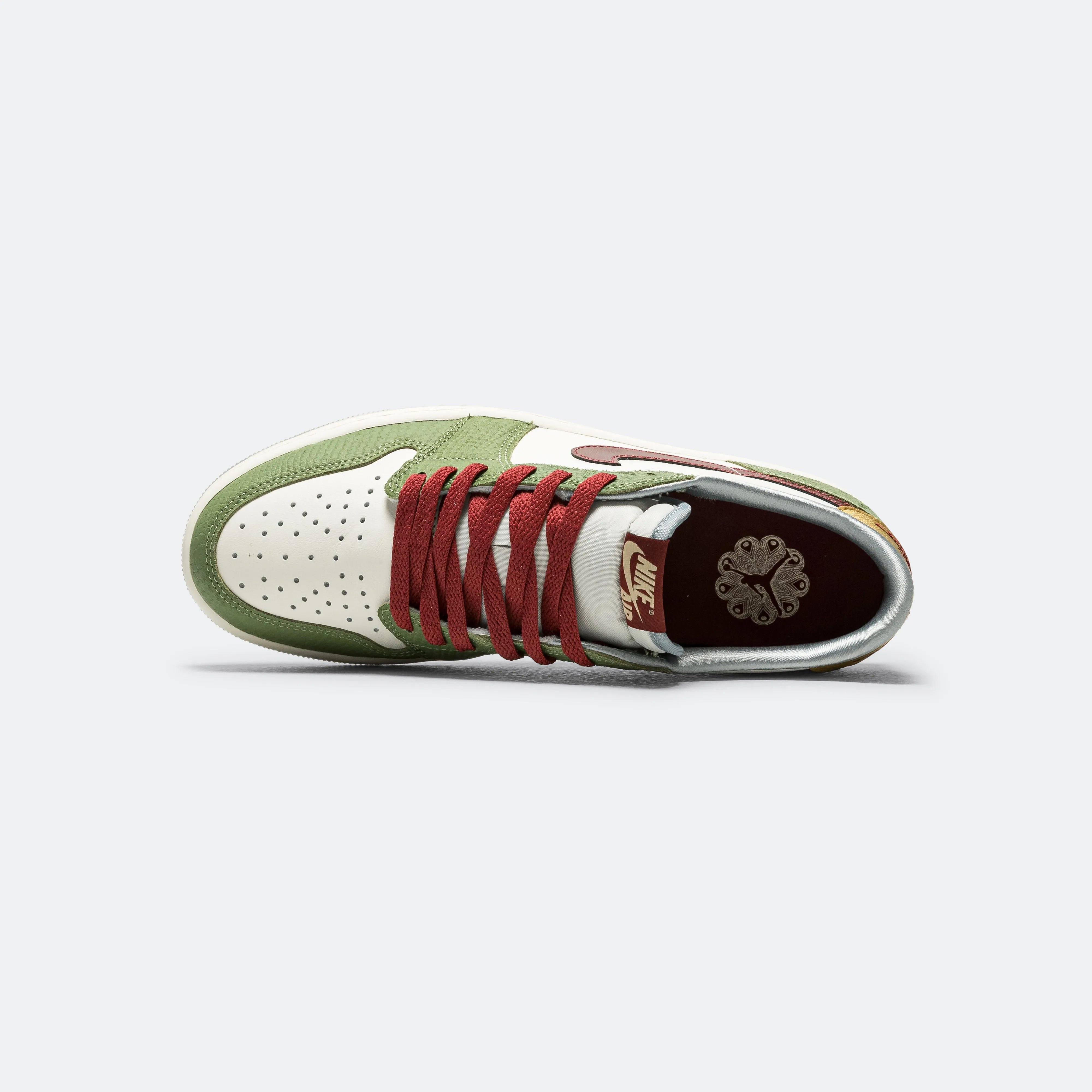 Air Jordan 1 Retro Low OG Chinese New Year - Sail/Cedar-Oil Green-Light Pumice