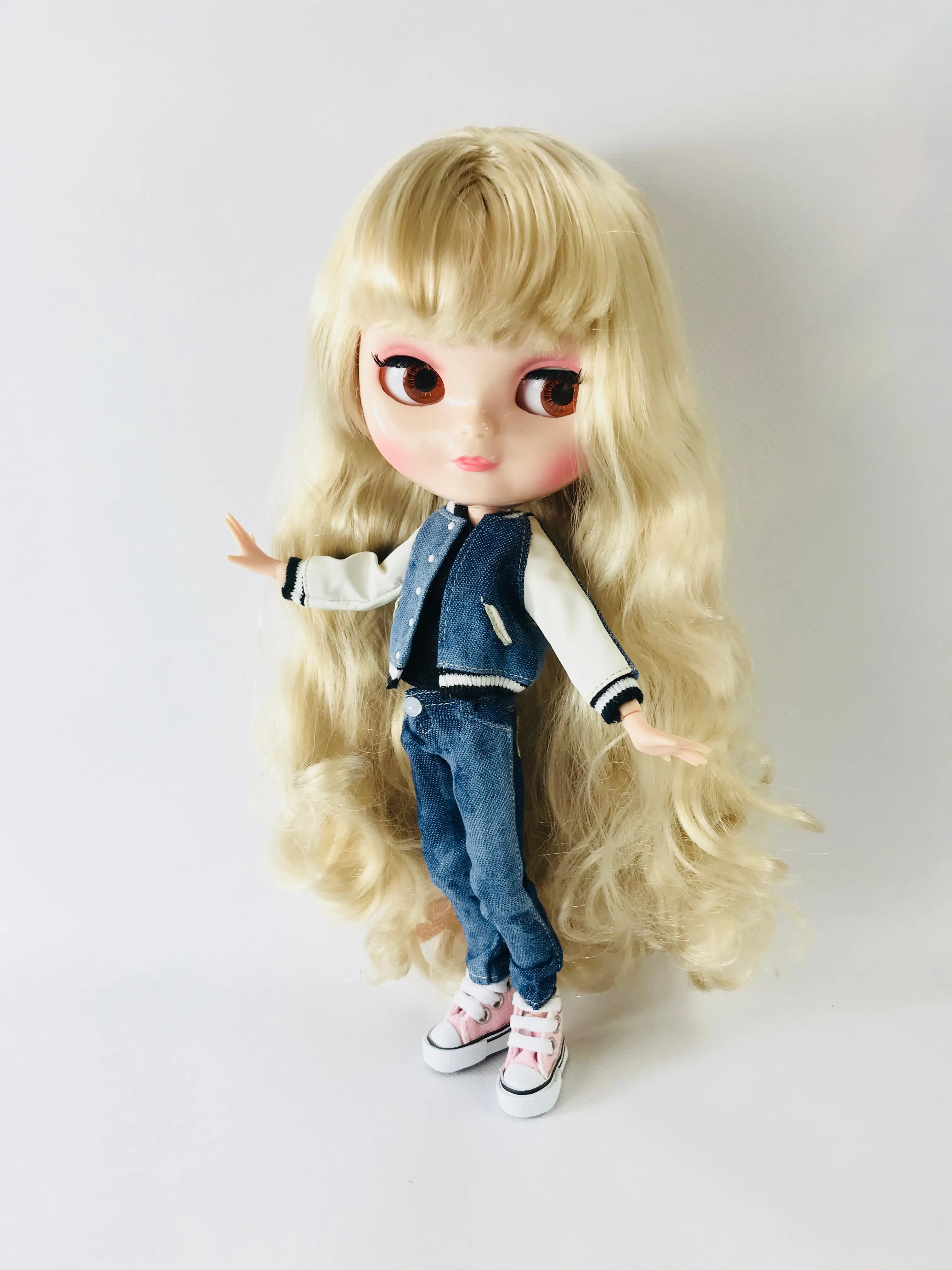 ANGELA Doll BASEBALL JACKET SUIT SET