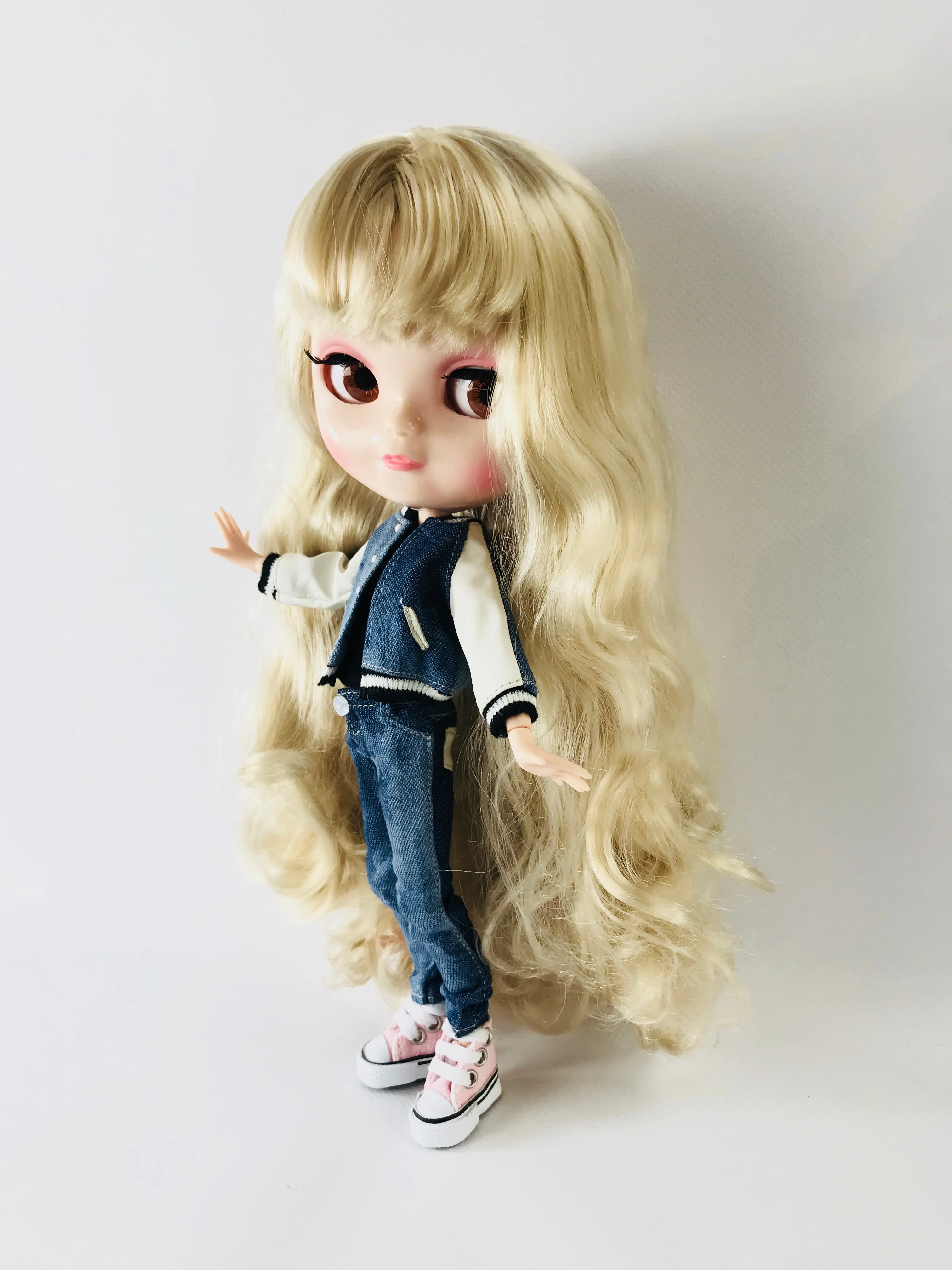 ANGELA Doll BASEBALL JACKET SUIT SET