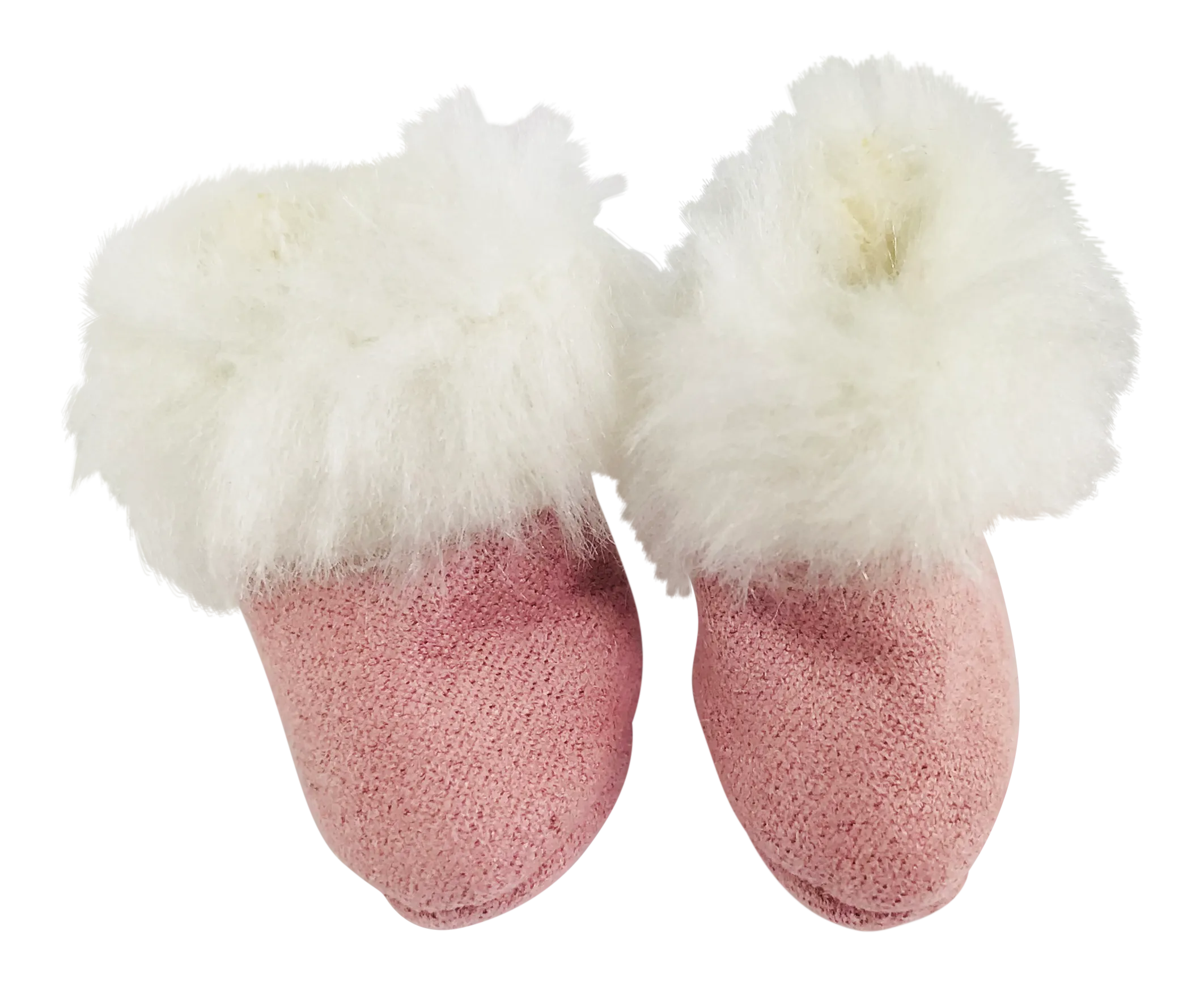 ANGELA Doll FAUX SUEDE FUR BOOTS pink