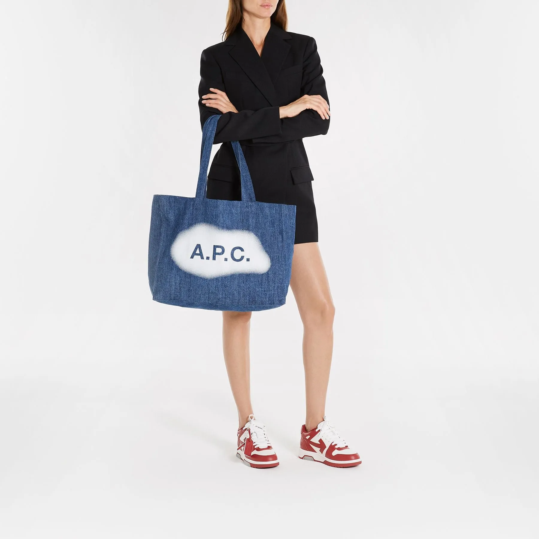 A.P.C.  Diane Tote bag - A.P.C - Cotton - Blue