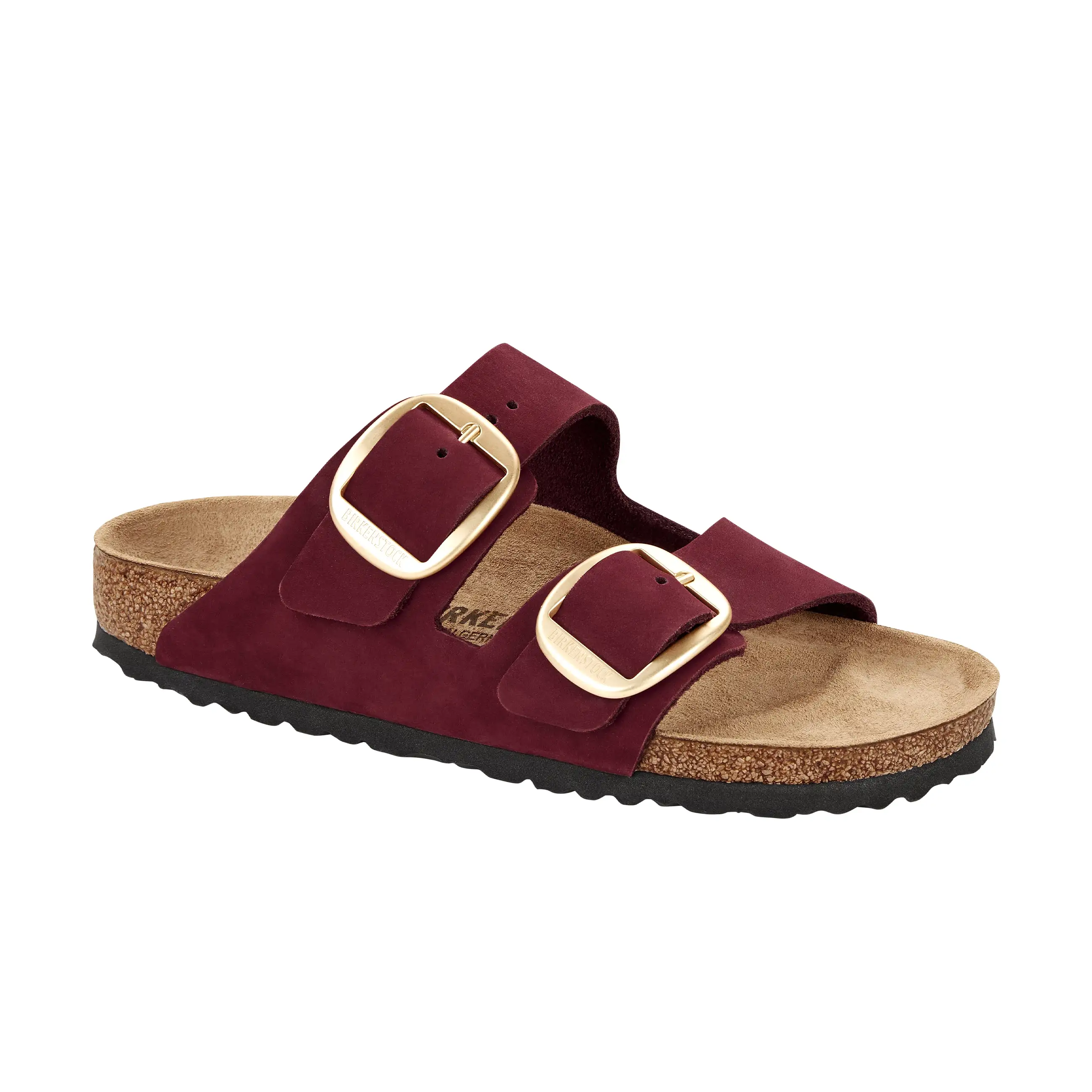 Arizona Big Buckle Maroon Nubuck Leather