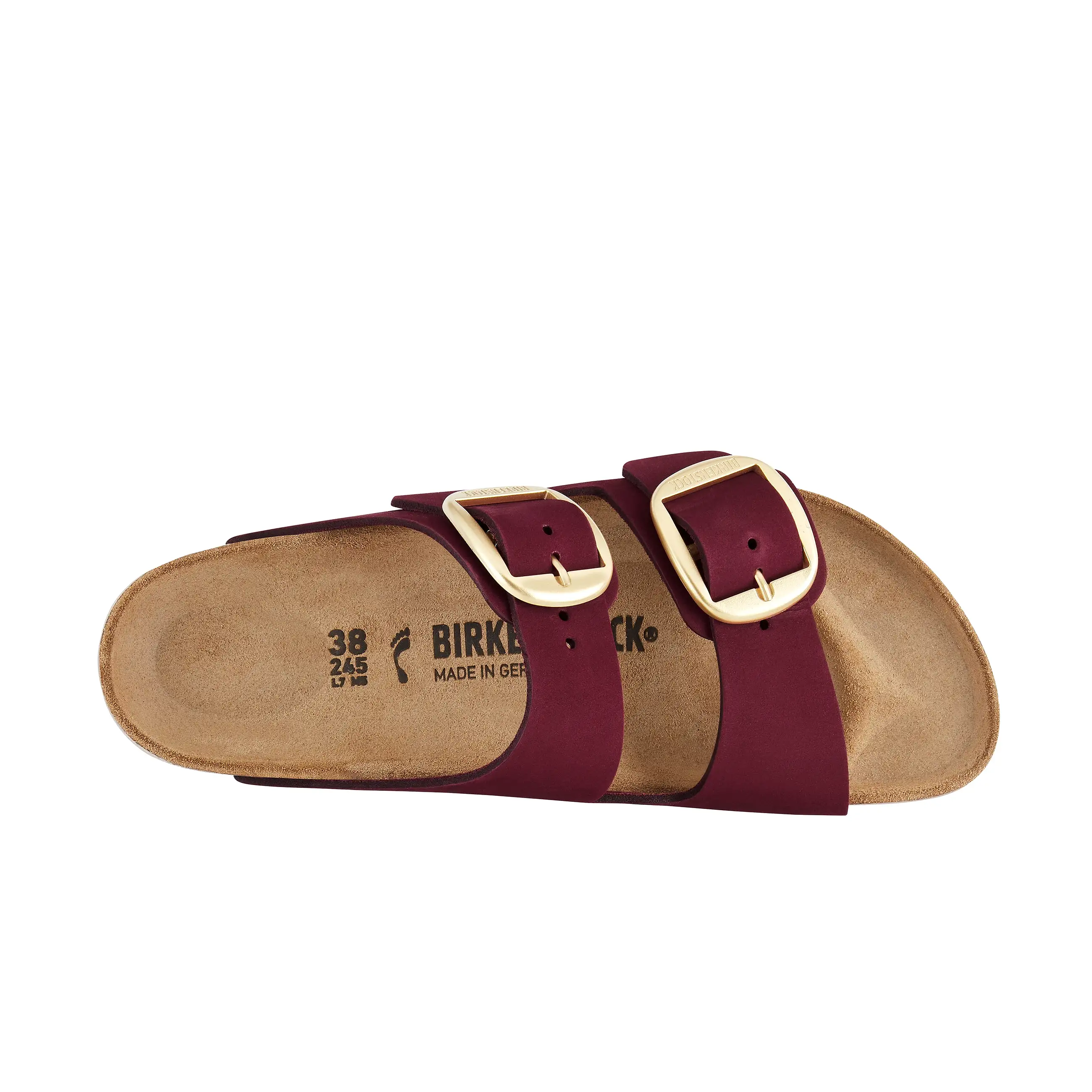 Arizona Big Buckle Maroon Nubuck Leather