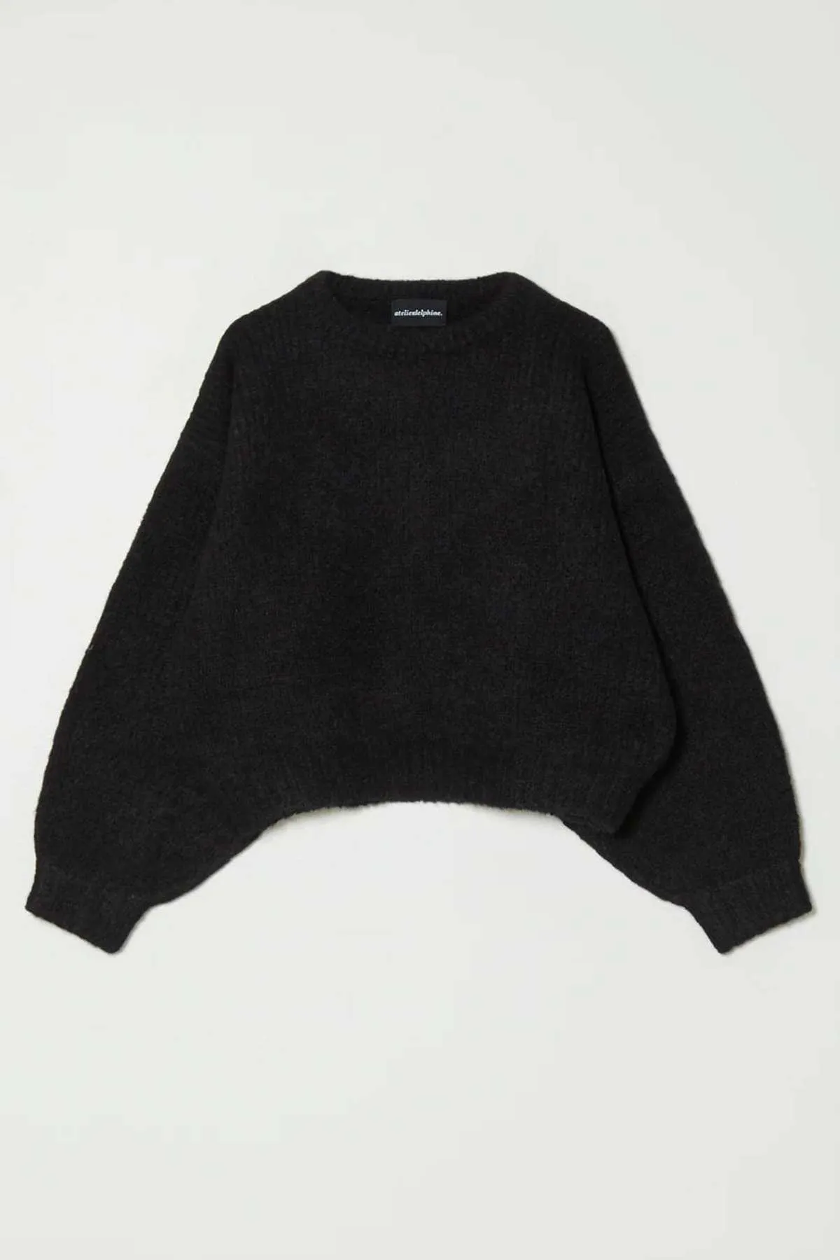 Balloon Sleeve Sweater - Black