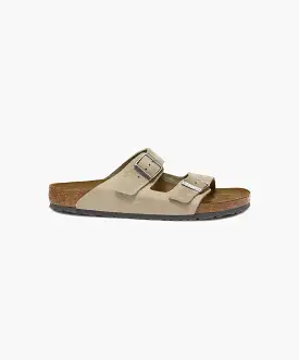 Birkenstock Arizona Nubuck Leather Desert Buck Faded Khaki Sandals