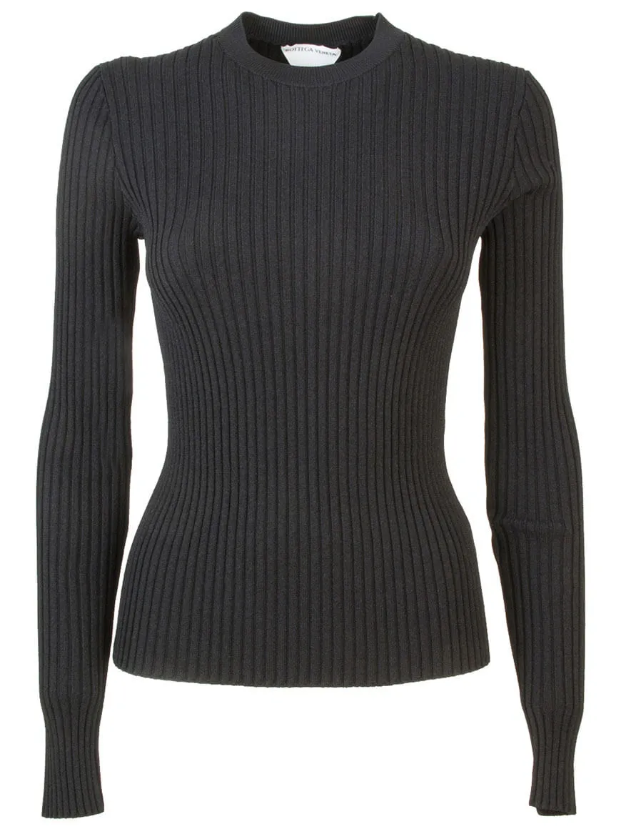 Bottega Veneta Rib- Knitted Crewneck Sweater