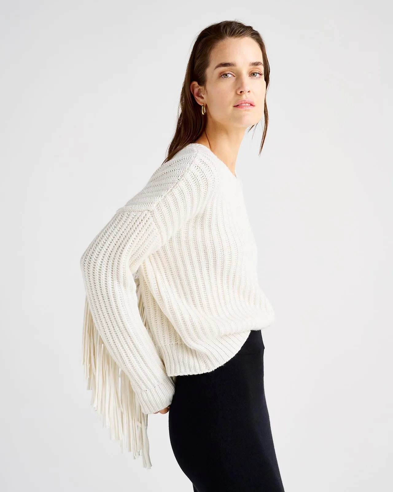 Britain Fringe Sweater