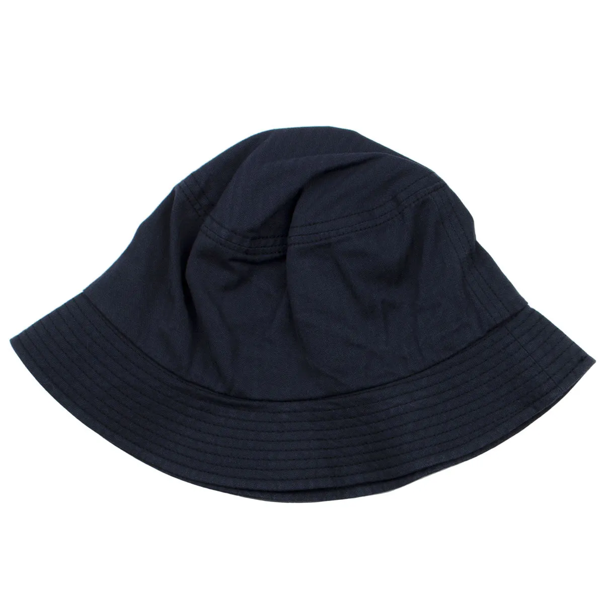 cableami - Herringbone Bucket Hat (Plain) - Black