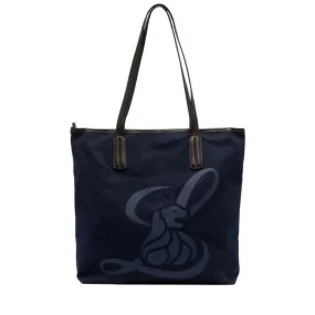 Canvas Lion Shopper - Navy