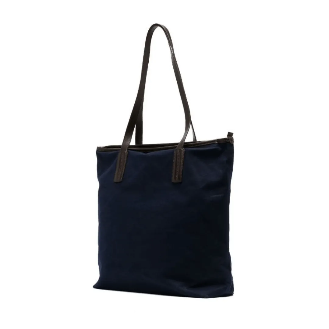 Canvas Lion Shopper - Navy