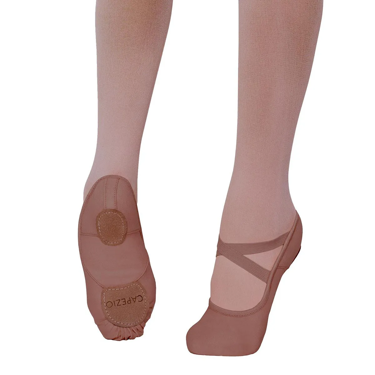 Capezio Child's Hanami Stretch Canvas Ballet Slippers - Mocha