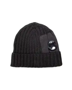 Cappello Beanie CP Company Knit Google Nero