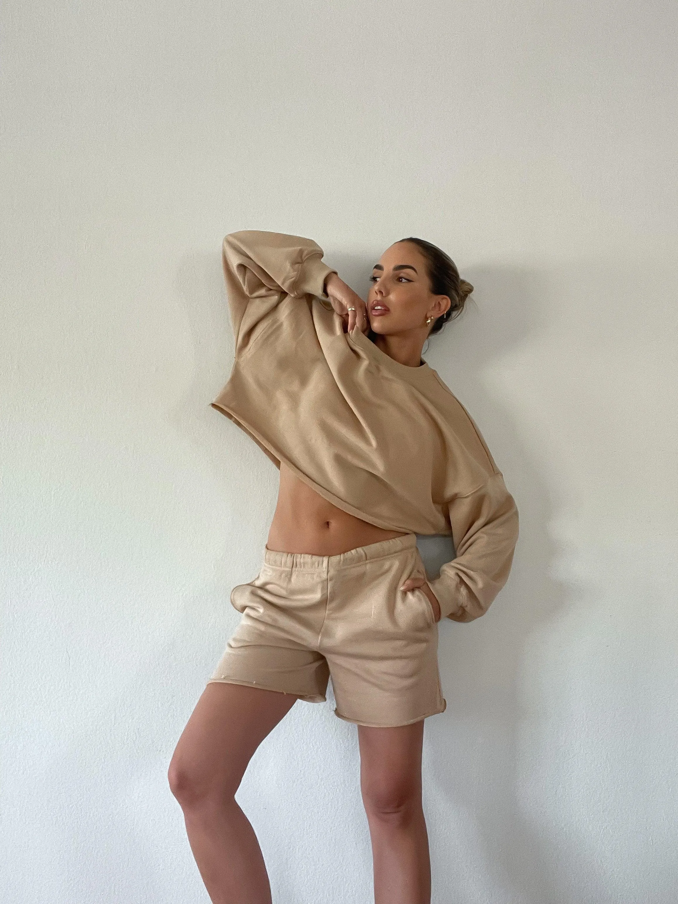 Caramel Delight Crop Sweater - FINAL SALE