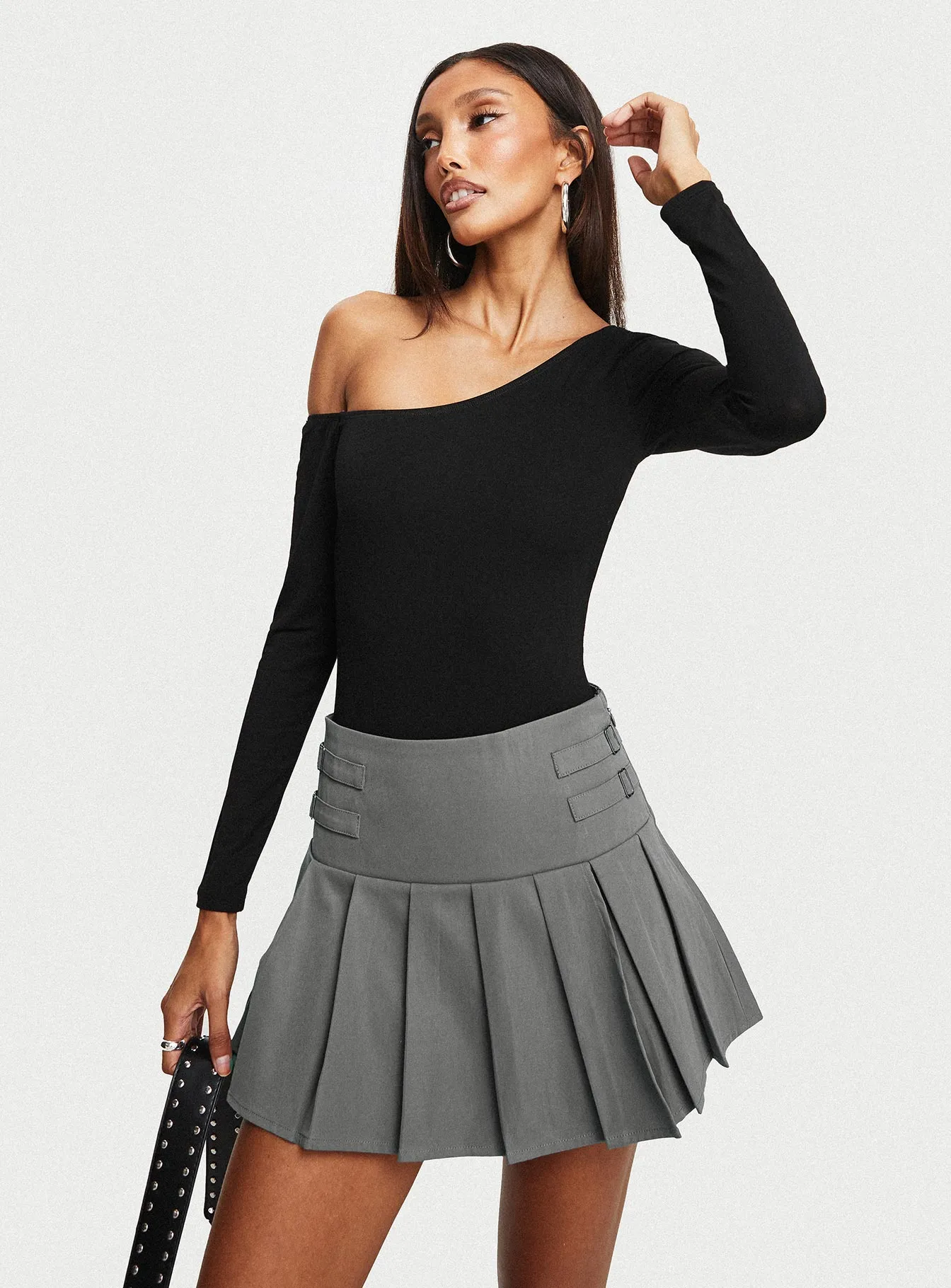 Cartwright Mini Skirt Charcoal