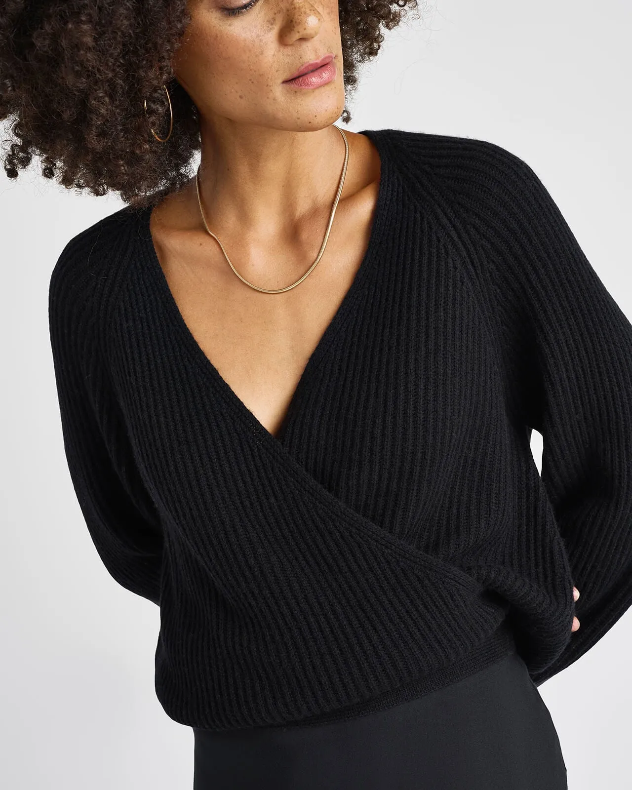 Cashblend Adele Wrap Sweater