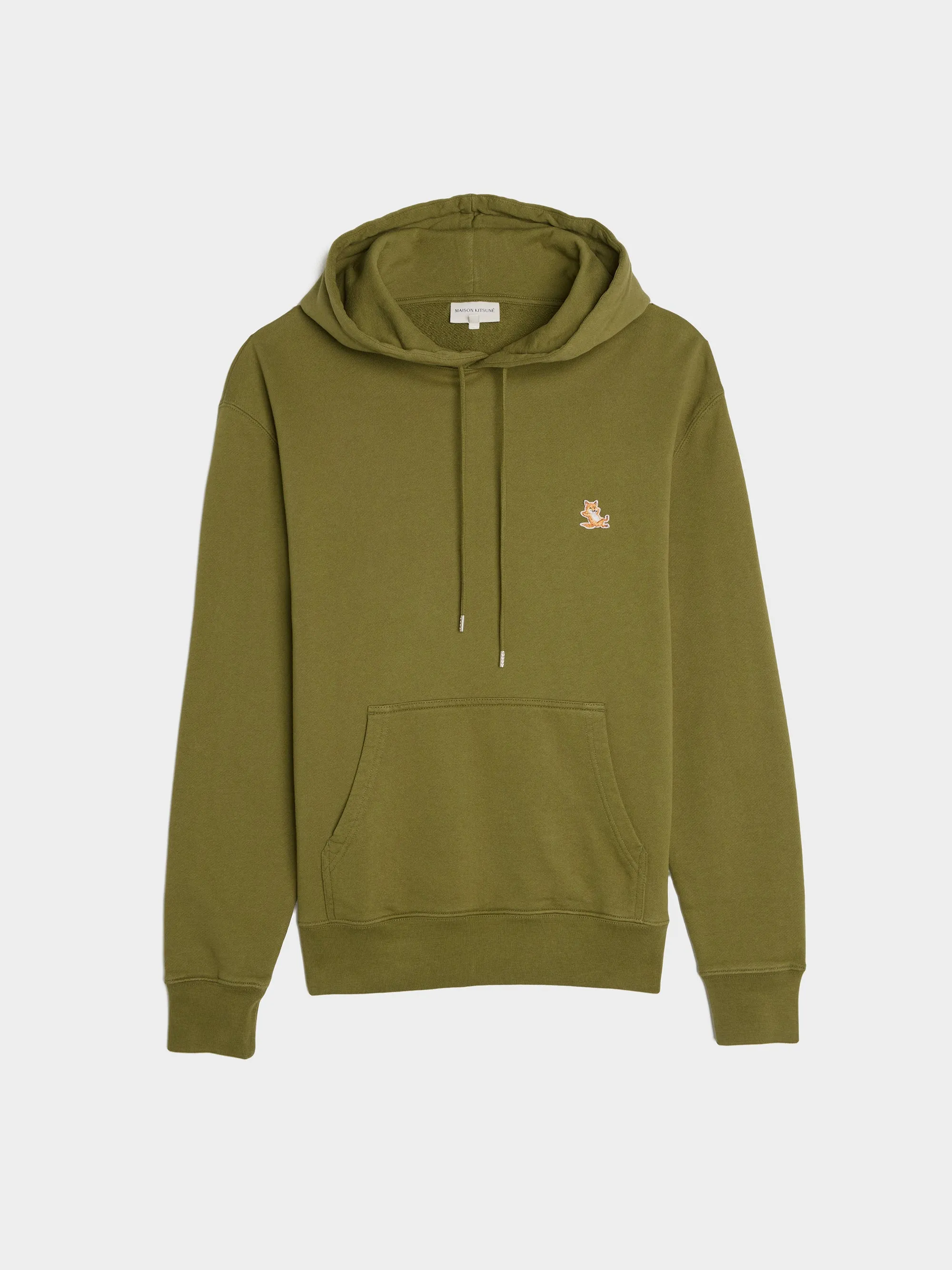 Chillax Patch Regular Hoodie, Military Green