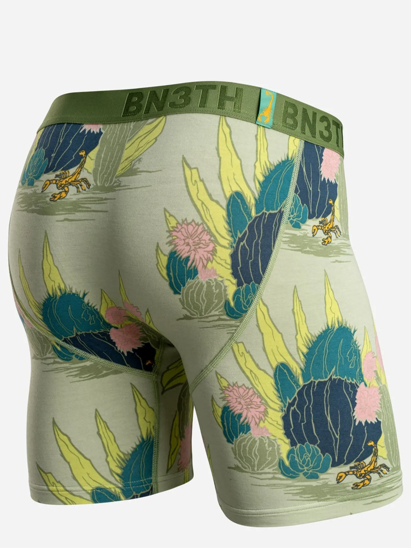 Classic Print Cactus Floral Fair Green Boxer