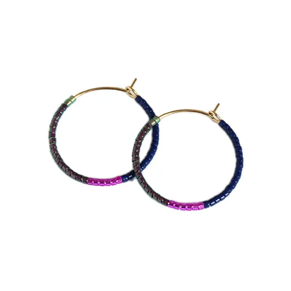 Color Field Hoops