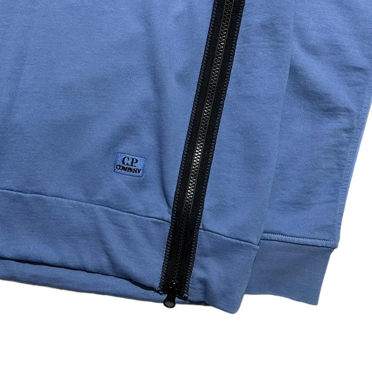 CP Company Blue Pullover Goggle Hoodie