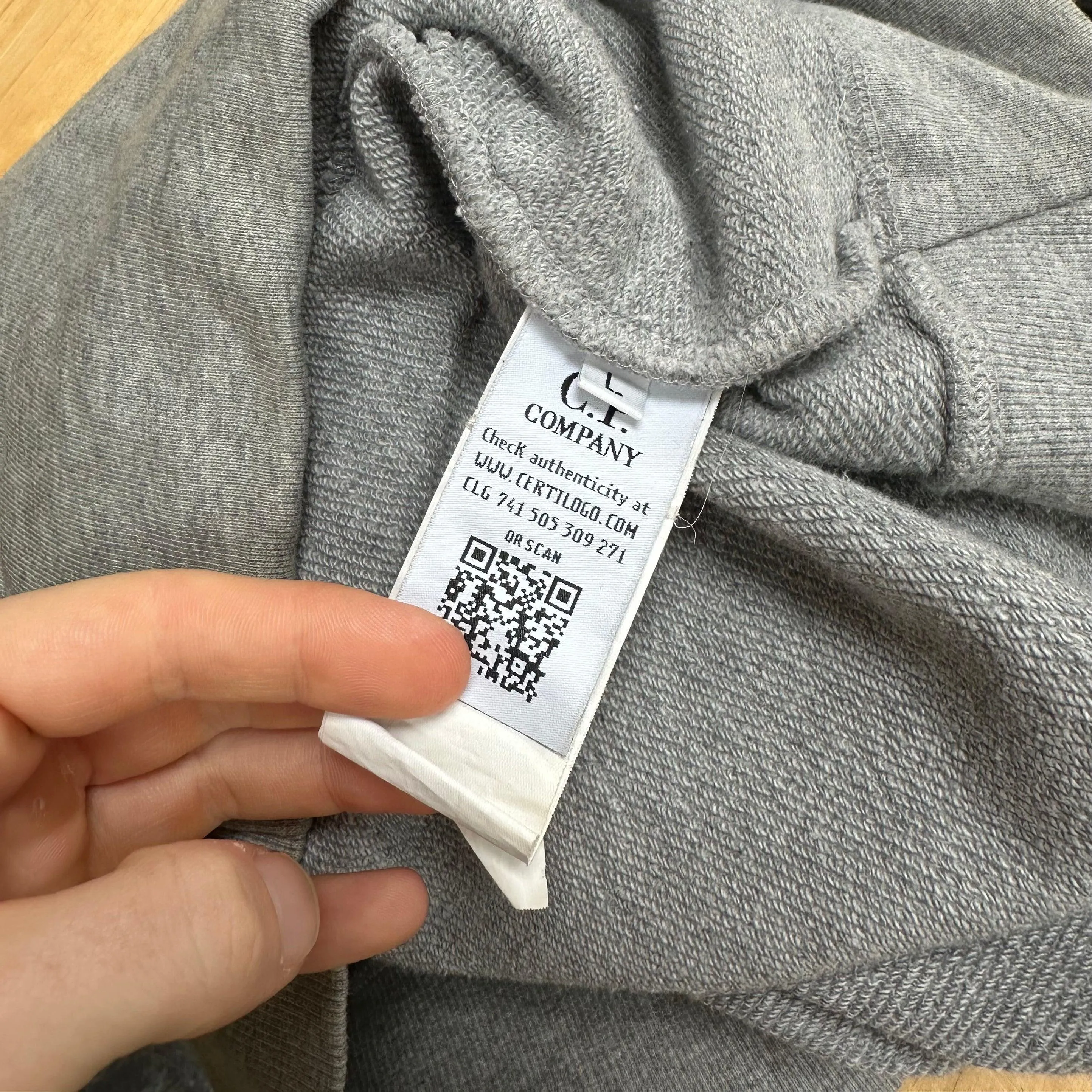 CP Company Grey Goggle Hoodie