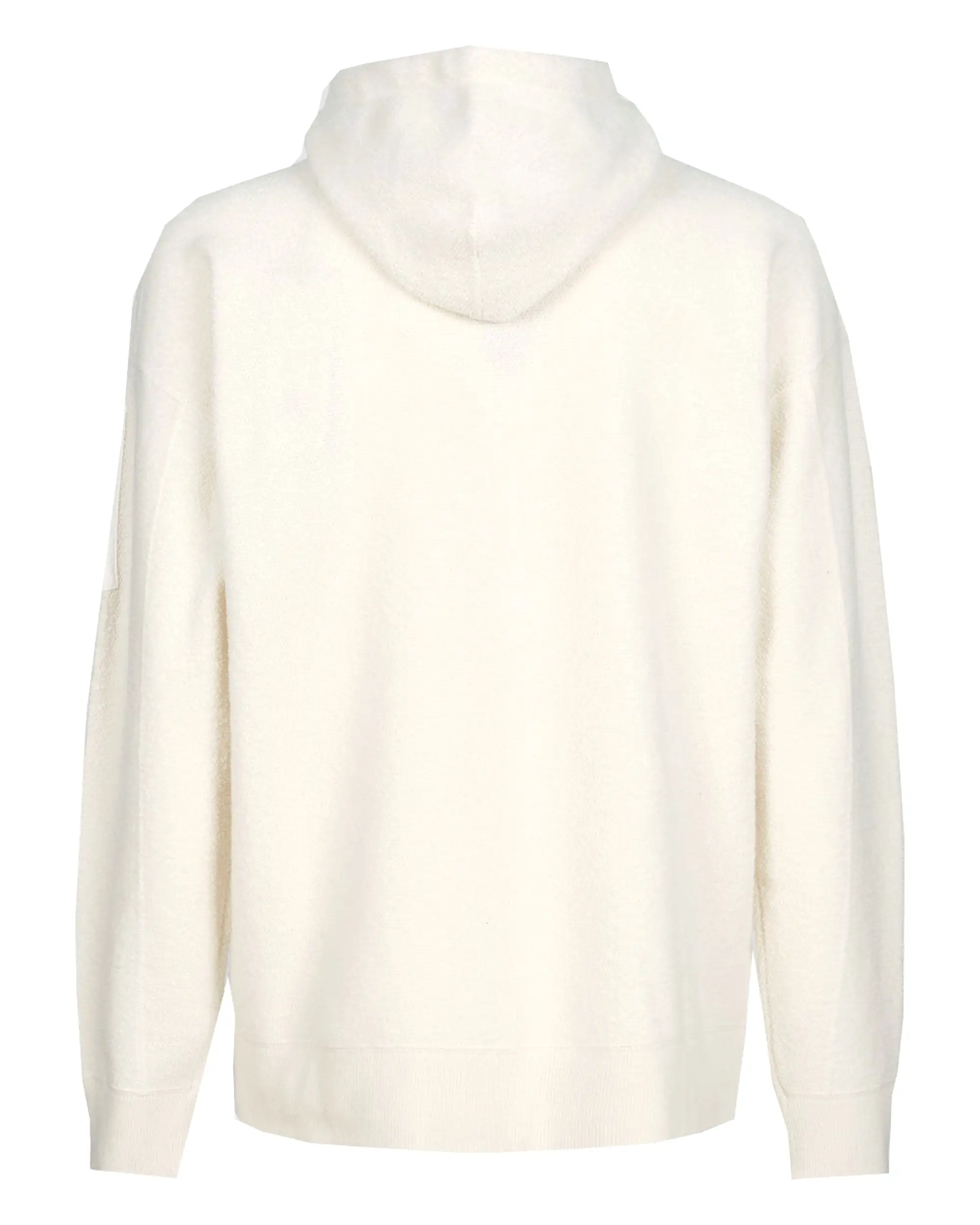 CP Company Knitwear Hooded in Lambswool Gauze White