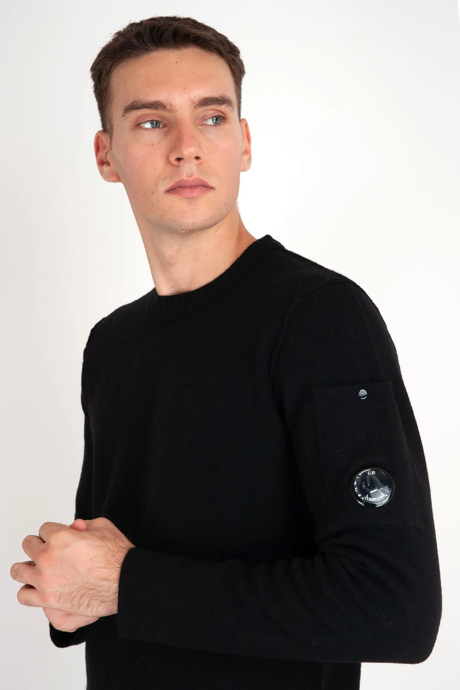 CP Company Maglione Lana Lambswool Nero