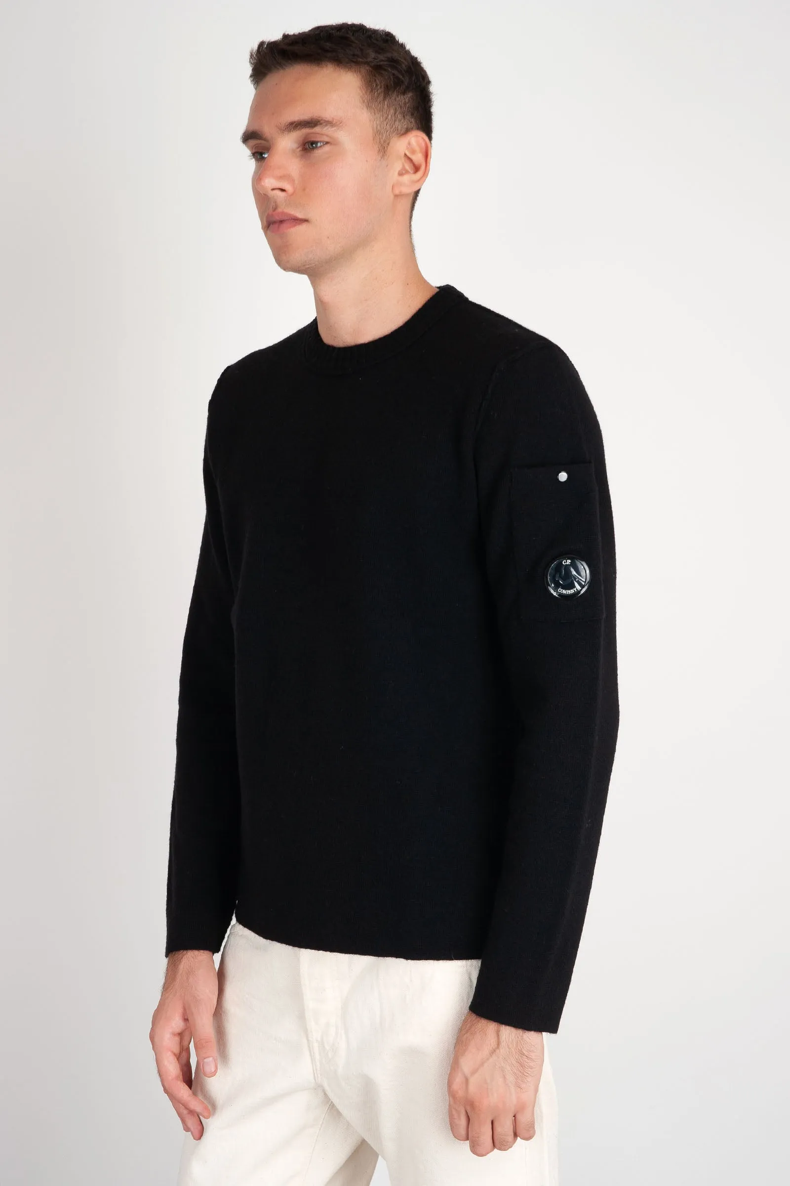 CP Company Maglione Lana Lambswool Nero