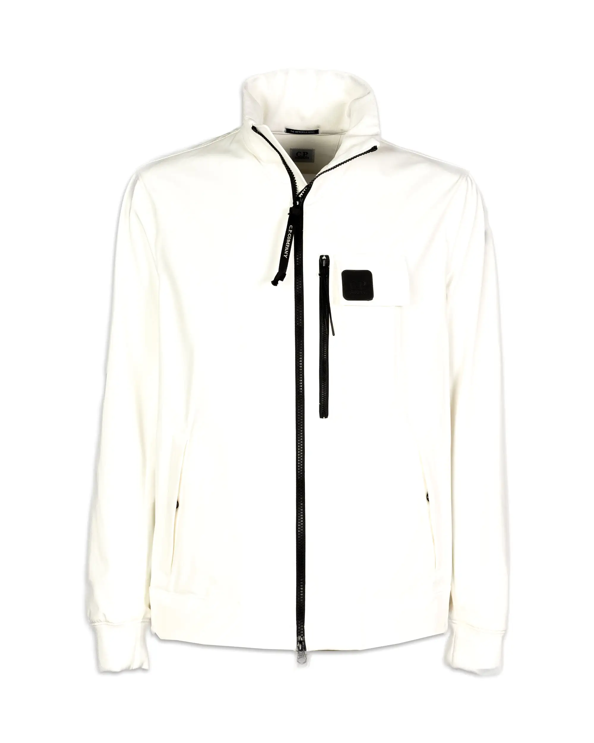 CP Company Metropolis Series Shell-R Stand Collar Jacket White