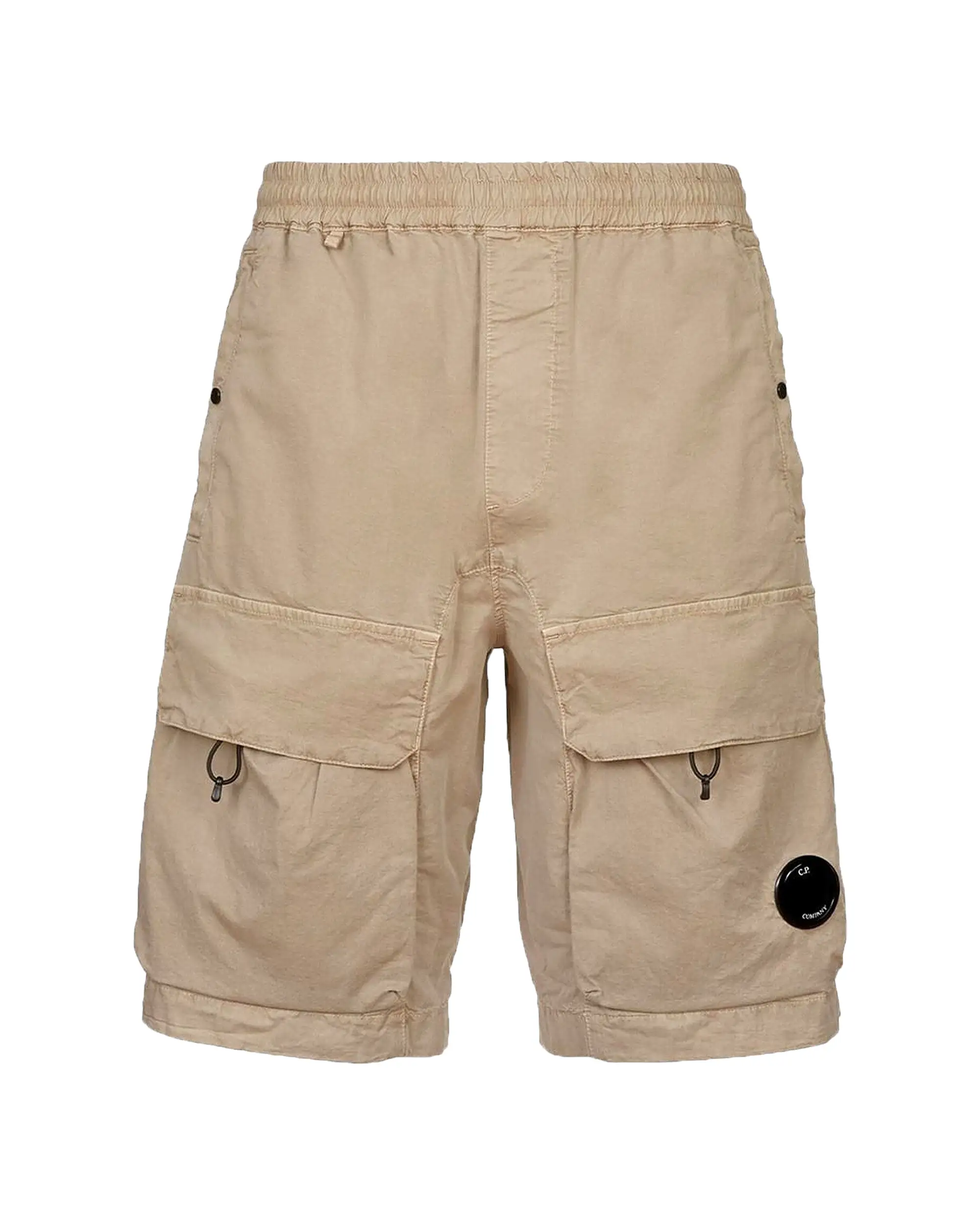 CP Company Twill Stretch Utility Shorts Cobblestone