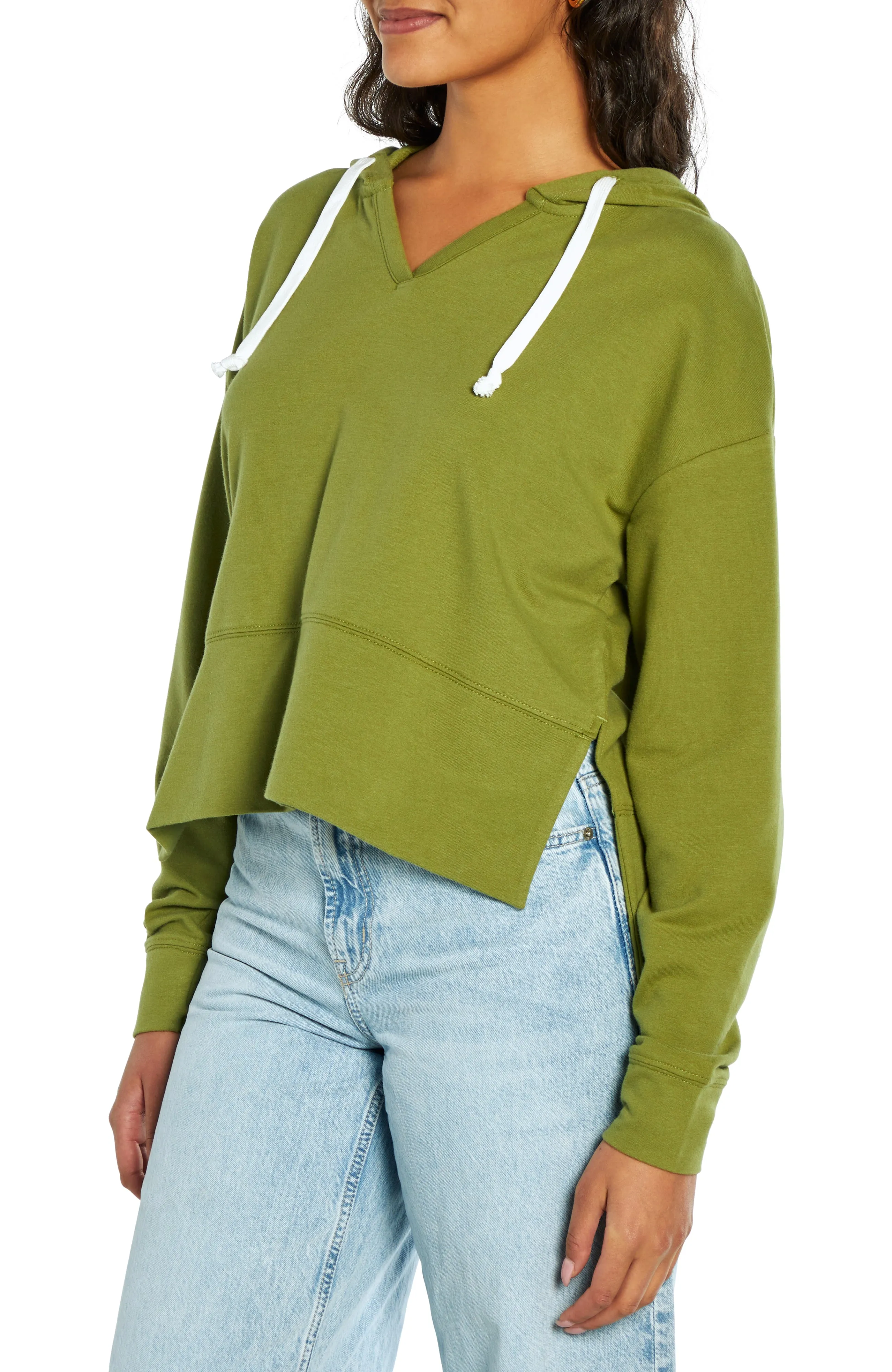 Cropped Hoodie Sweatshirt