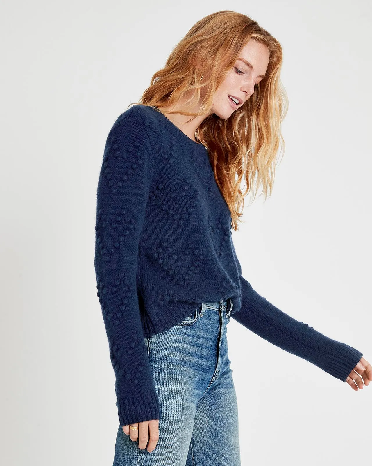 Daphne Bobble Heart Sweater