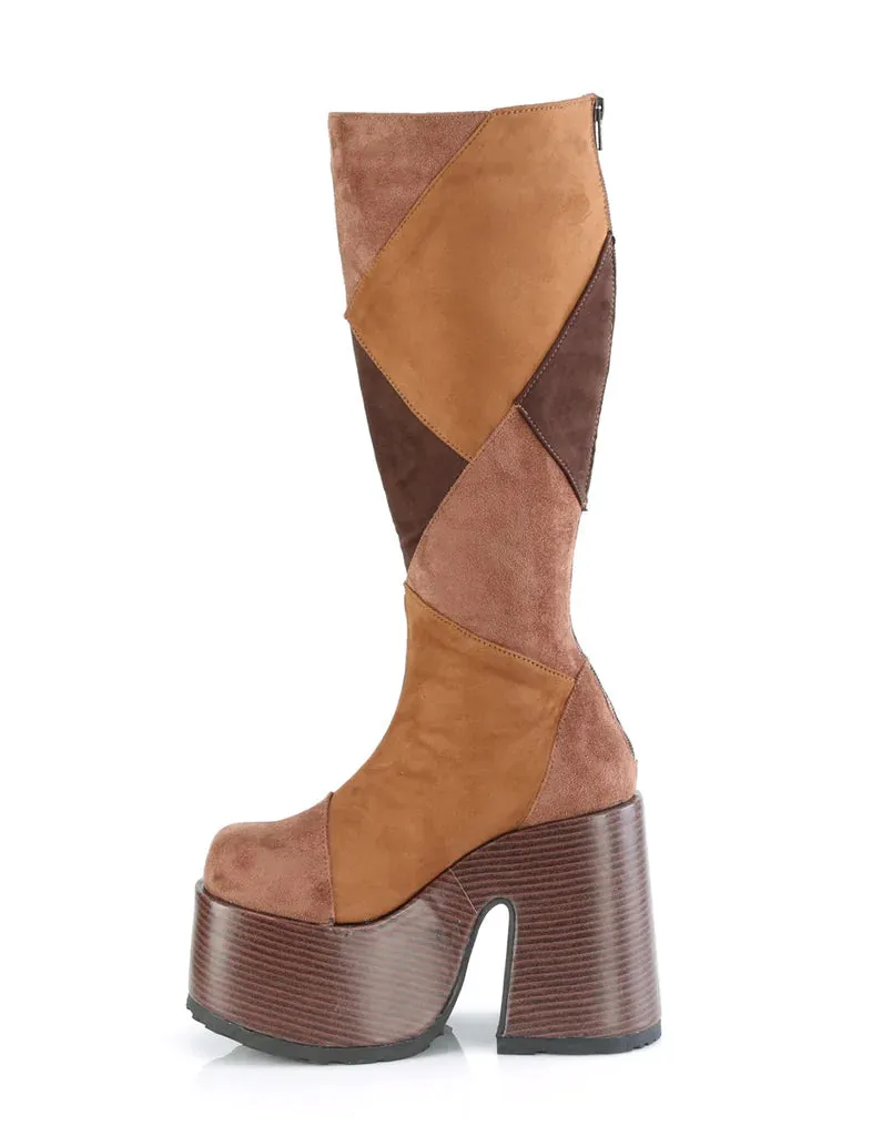 DEMONIA CAMEL 280 - BROWN VEGAN SUEDE