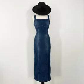 Denim Midi Dress - Medium Wash