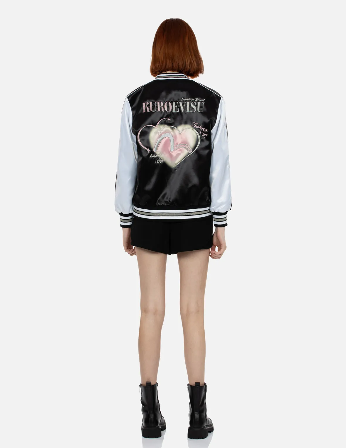 EK Gem Embroidery and Seagull Appliqué Oversized Souvenir Jacket