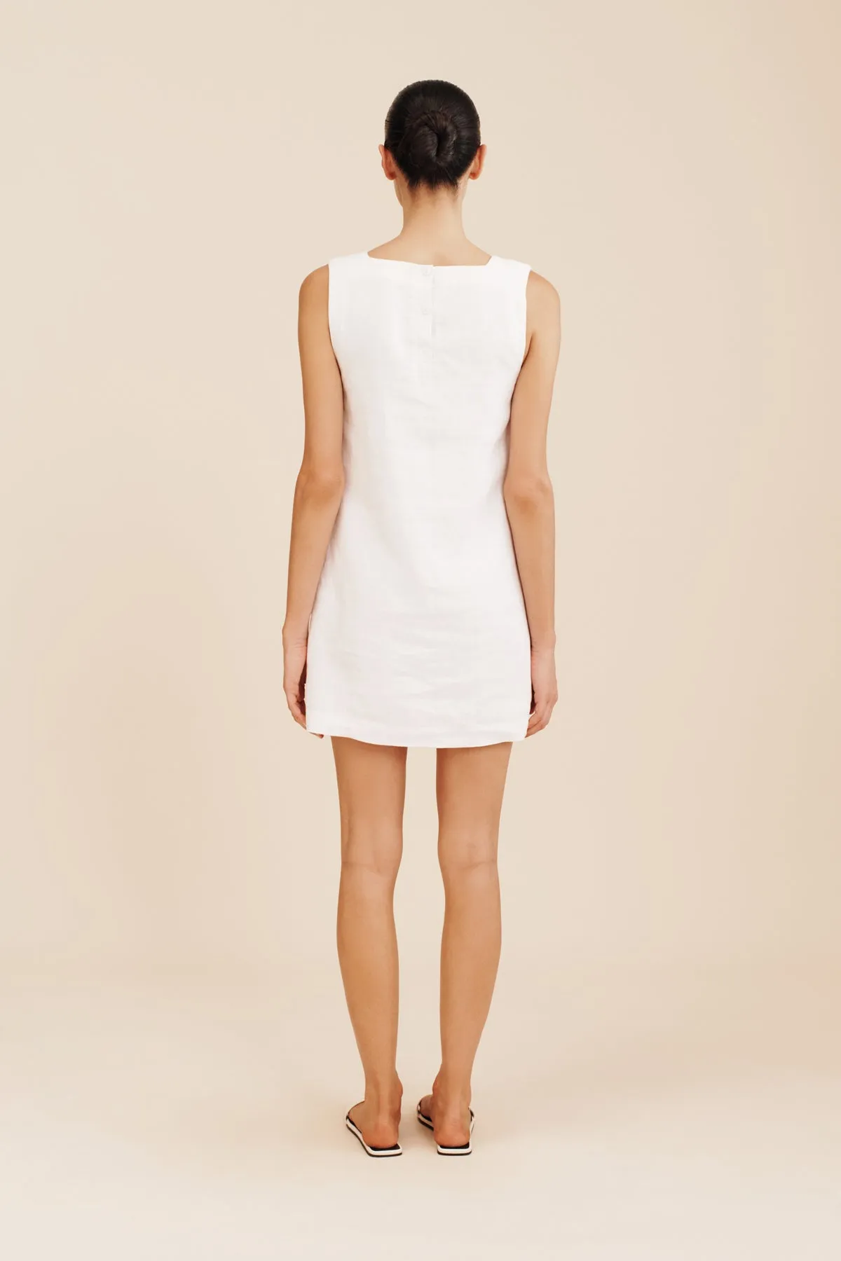 EMMA SHIFT DRESS - IVORY