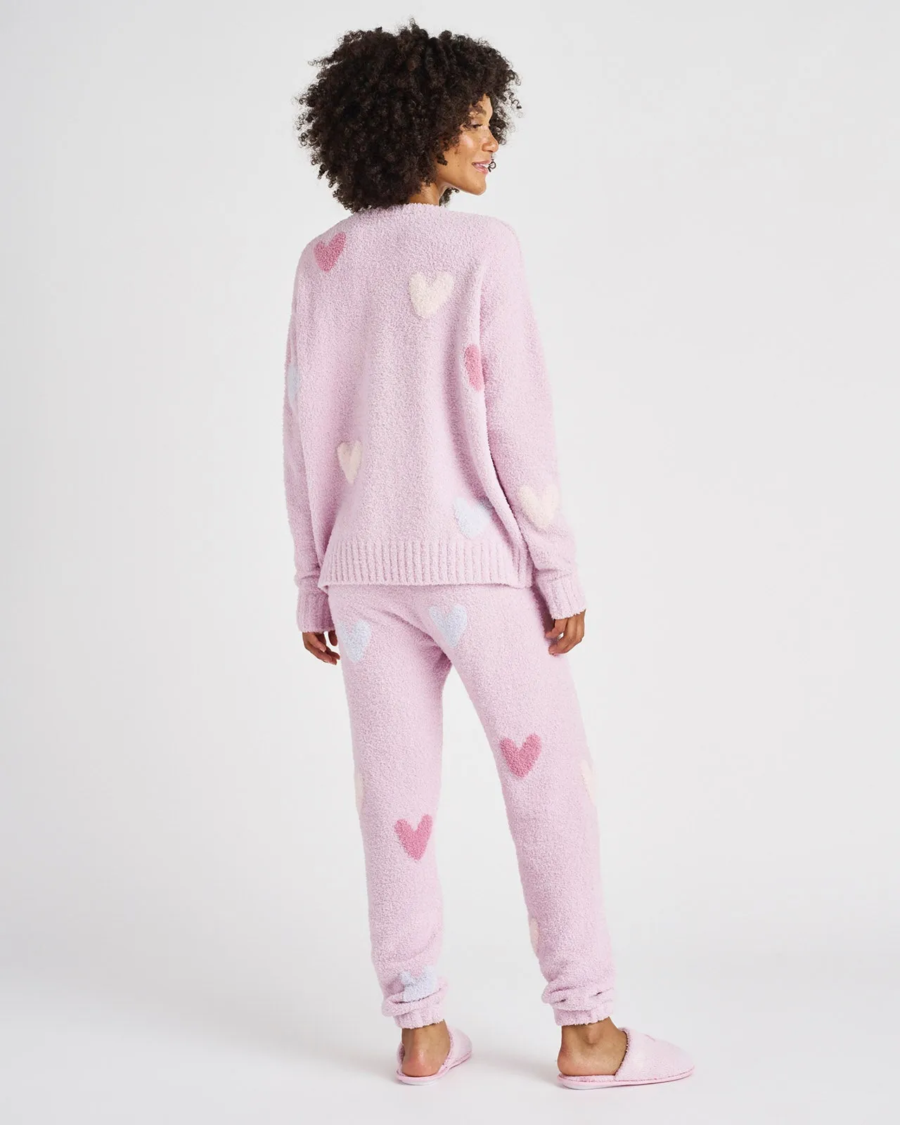 Fuzzy Sweater PJ Set