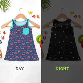 Glow A-line Dress - Rainbow Smiles (4-6 years)