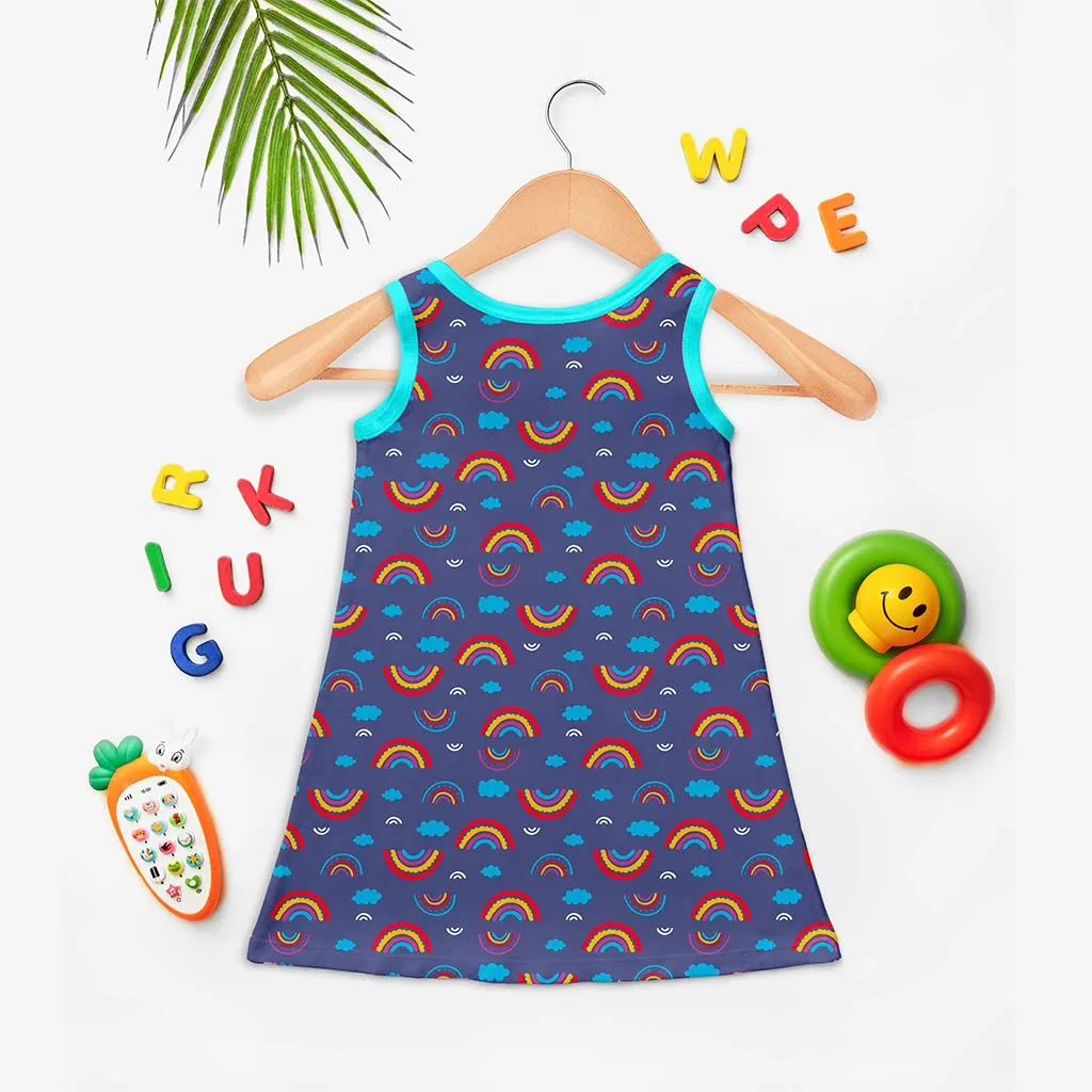 Glow A-line Dress - Rainbow Smiles (4-6 years)